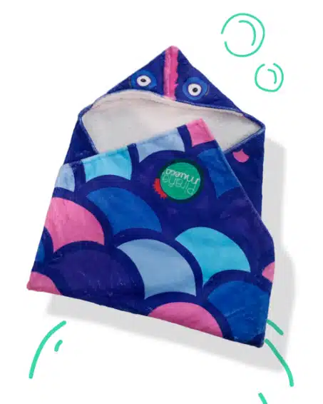 Toalla Para Bebé Pirañamueca Morada